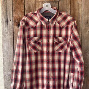 American Eagle Outfitter's Men's Long Sleeve Western Shirt XL Vintage Fit